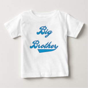 Big Brother Blue Text Baby T-Shirt