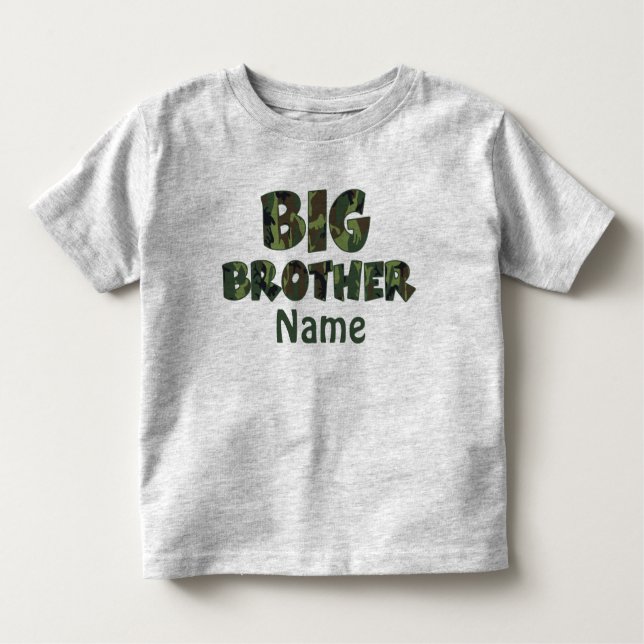 Big Brother Camo Personalised Shirt (Front)