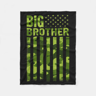 Big brother camouflage american flag promoted big fleece blanket