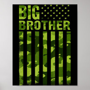 Big Brother Camouflage American Flag Promoted Big Poster