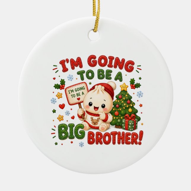 Big Brother Ceramic Tree Decoration (Front)