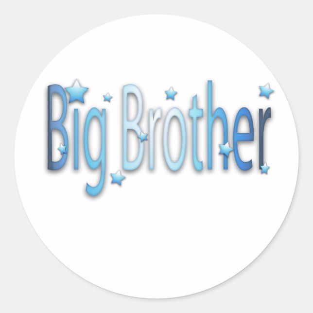 big.brother classic round sticker (Front)