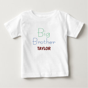 Big brother Colourful Monogram brother's  T-Shirt