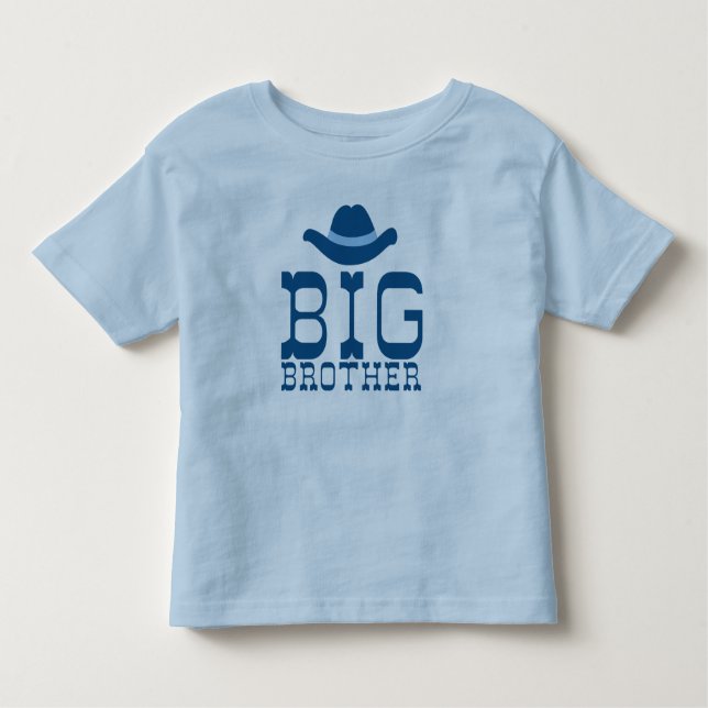 Big Brother Cowboy Hat Toddler T-Shirt (Front)
