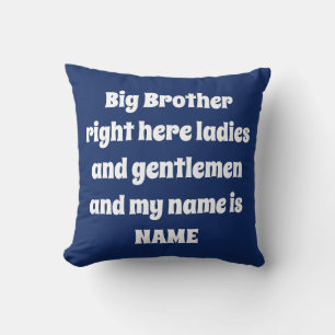 Big Brother Custom Name – Bold Family Design Cushion