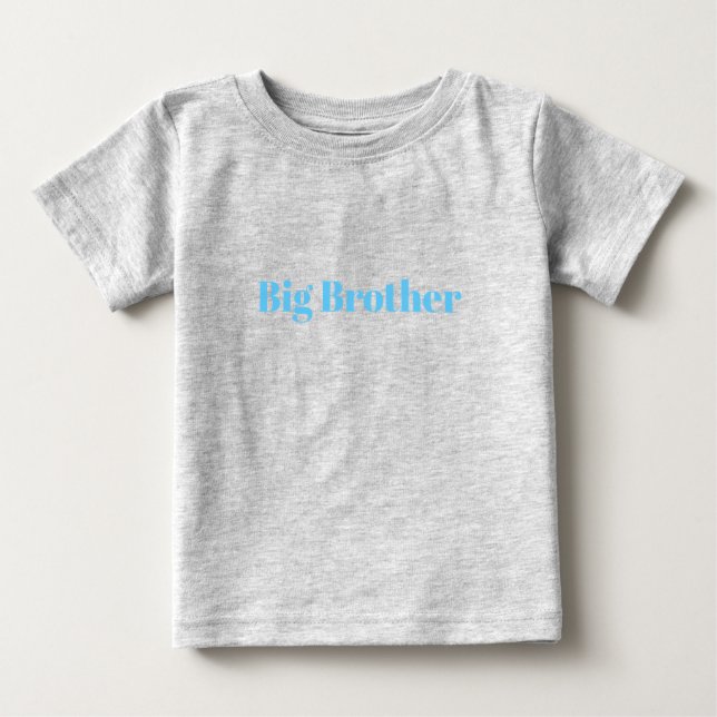 Big Brother, Customise with name, text Baby T-Shir T-Shirt (Front)