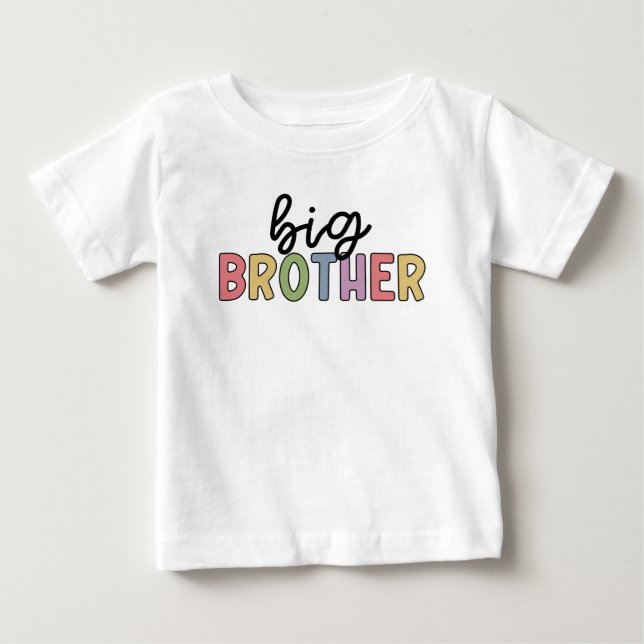 Big Brother Cute Promoted to Brother Baby T-Shirt (Front)