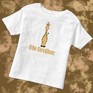 Big Brother Cute Whimsical Giraffe Toddler T-Shirt