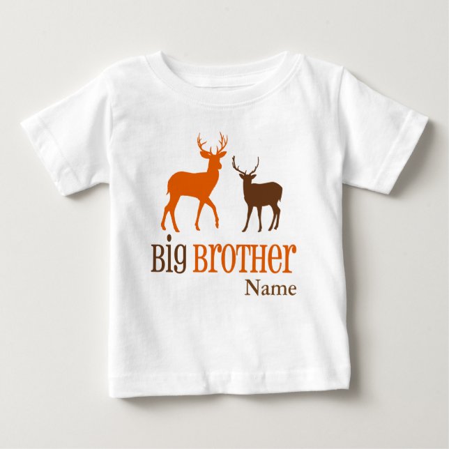 Big Brother Deer Personalised T-shirt (Front)