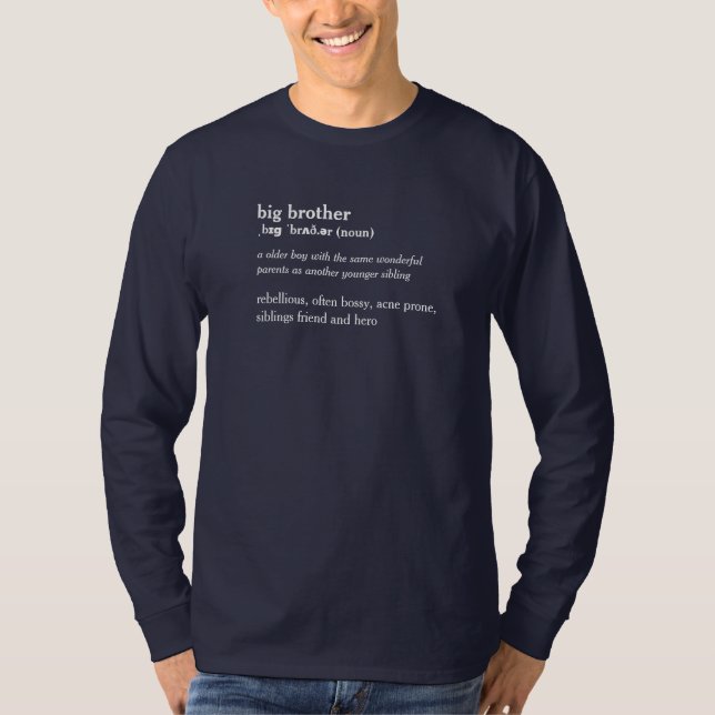 Big brother dictionary definition custom t-shirt (Front)