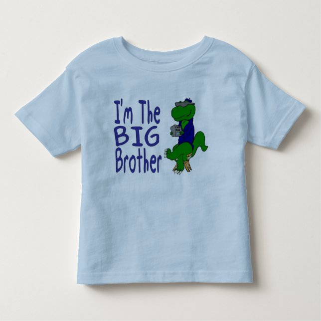 big brother dino 08 toddler T-Shirt (Front)
