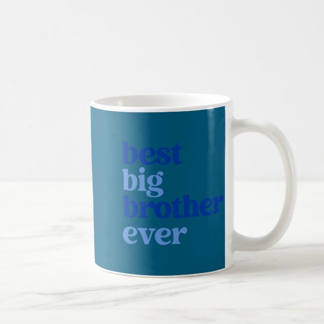 Big Brother Ever Gray With Blue Text Boys _2  Coffee Mug (Right)