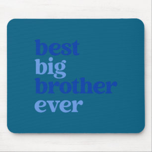 Big Brother Ever Gray With Blue Text Boys _2  Mouse Pad