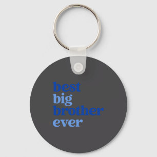 Big Brother Ever Gray With Blue Text Boys  Key Ring