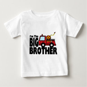 Big Brother Fire Truck Baby T-Shirt