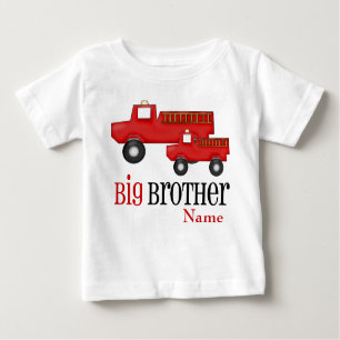 Big Brother Fire Truck Personalised Shirt