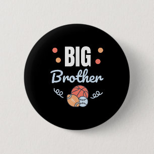 Big Brother _ Fun Pregnancy Announcement & Sib 6 Cm Round Badge