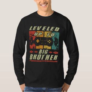 Big Brother Gamer Leveled Up To Big Brother Retro T-Shirt