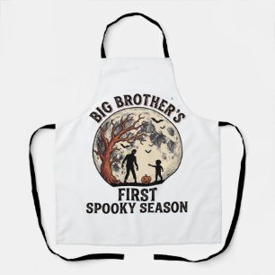 Big Brother Halloween First Spooky Season Vintage  Apron