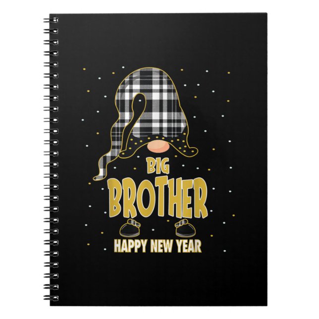 Big Brother Happy New Year| Matching gift Notebook (Front)