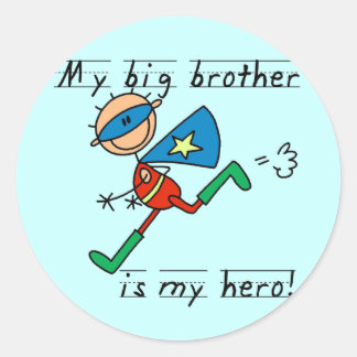 Big Brother Hero T-shirts and Gifts Classic Round Sticker