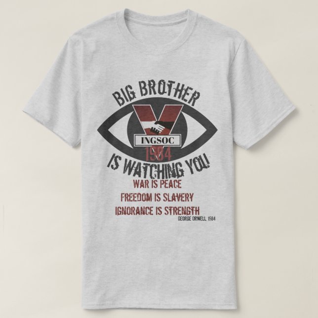 Big Brother Is Watching T-Shirt (Design Front)