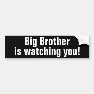 Big brother is watching you bumper sticker