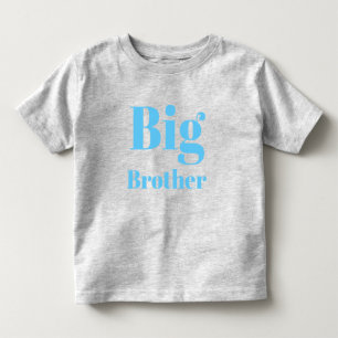 Big Brother Light Blue letters cute Toddler T-Shirt