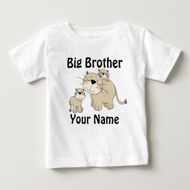 Big Brother Lion Personalised T-shirt (Front)