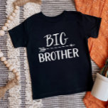 Big Brother | Matching Sibling Family T-Shirt<br><div class="desc">Custom printed apparel personalised with "Big Brother" graphic in trendy modern fonts with a boho arrow design. Perfect for a pregnancy announcement photo or a gift for older siblings when new baby arrives! Use the design tools to edit the colours or add your own text and photos to create a...</div>