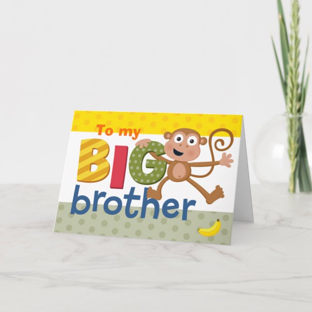 BIG brother monkey Card (Front)