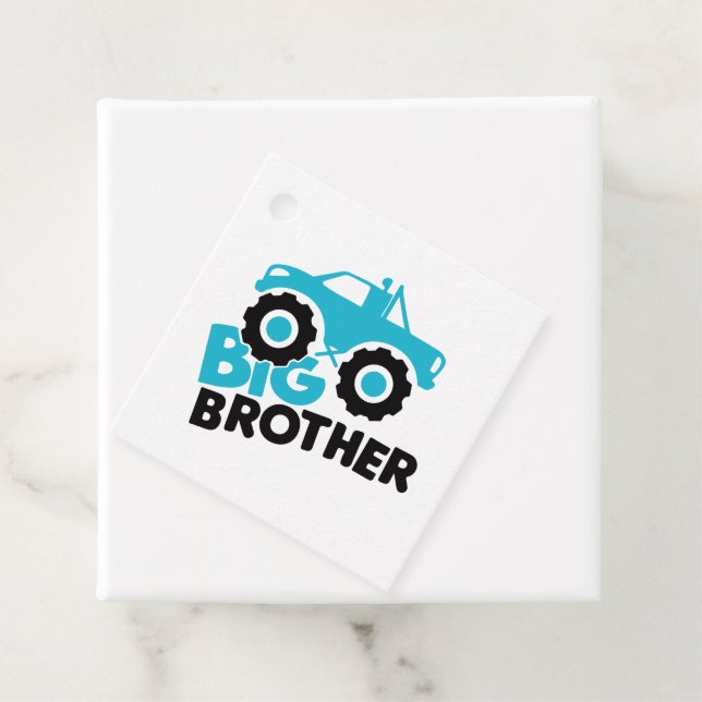 Big Brother Monster Truck Favour Tags (In Situ)