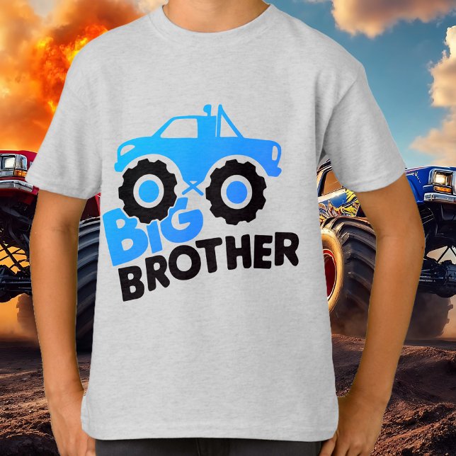 Big Brother Monster Truck Tee | Cool Kids' Graphic (Big Brother Monster Truck Tee | Cool Kids' Graphic)