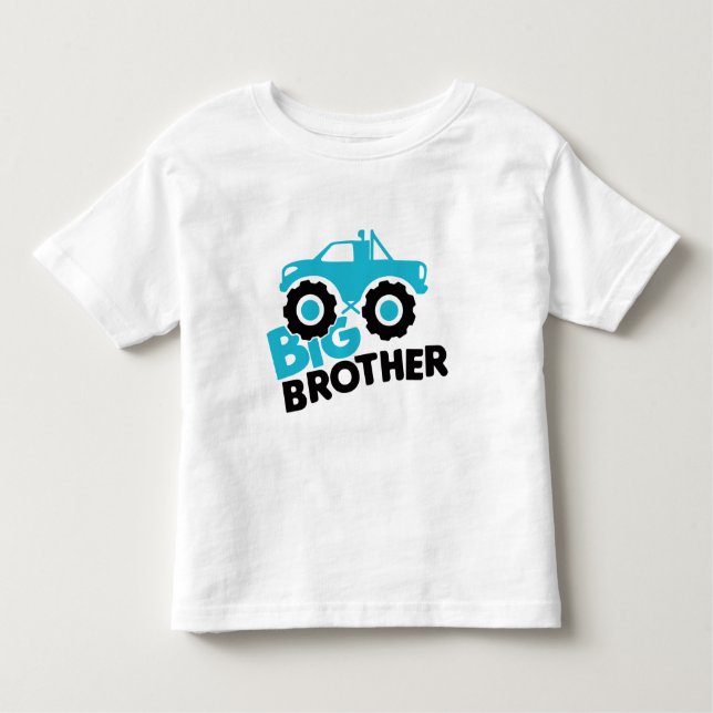 Big Brother Monster Truck Toddler T-Shirt (Front)