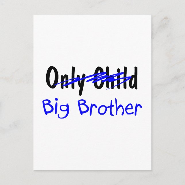 Big Brother (No More Only Child) Postcard (Front)