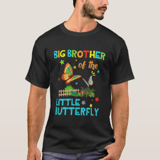 Big Brother Of Little Butterfly S Birthday Matchin T-Shirt