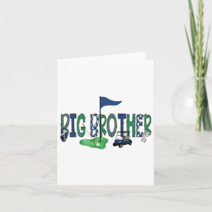 Big Brother Of The Birthday Boy Hole In One Golf M Card