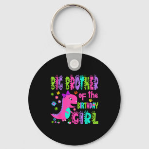 Big brother of the birthday girl saurus rex key ring