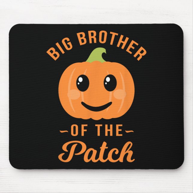Big Brother Of The Patch - Pumpkin Family Hallowee Mouse Pad (Front)