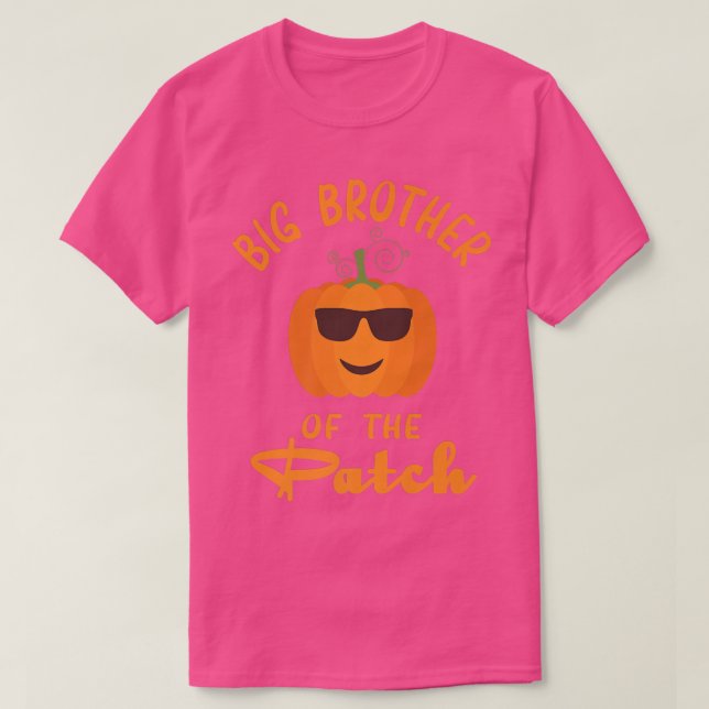 Big Brother Of The Patch Pumpkin N Matching Family T-Shirt (Design Front)