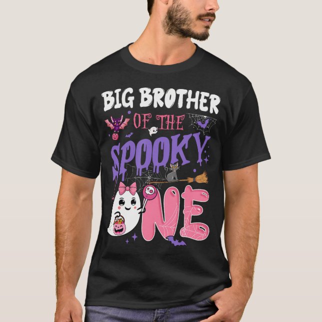 Big Brother Of The Spooky One 1St Birthday Girl T-Shirt (Front)