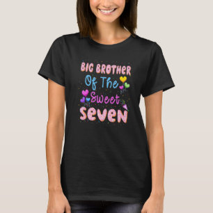Big Brother Of The Sweet Seven 7th Doughnut Bday P T-Shirt