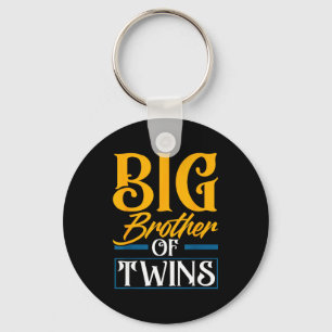 Big Brother Of Twins New Brother Sibling Funny Twi Key Ring