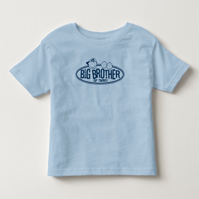 Big Brother of Twins Toddler T-shirt (Front)