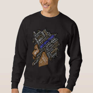 Big Brother Older Sibling African American Man Fac Sweatshirt