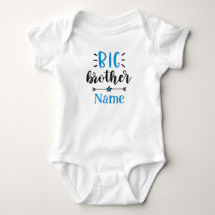Big Brother Personalised Name Cute Baby Bodysuit