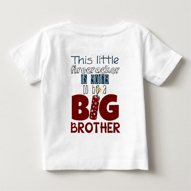 Big Brother Preganancy Announcement Shirt (Back)