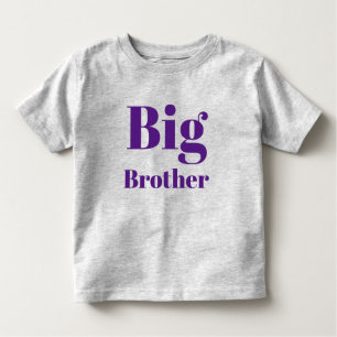 Big Brother purple letters cute Toddler T-Shirt