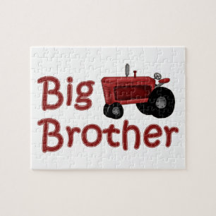 Big Brother Red Tractor Jigsaw Puzzle