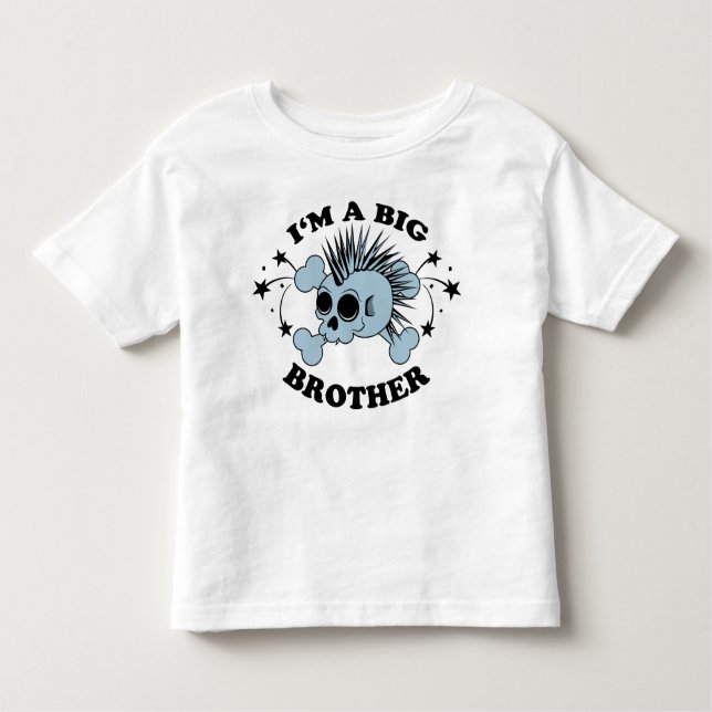 Big Brother Skull Toddler T-Shirt (Front)